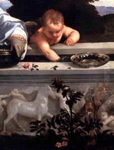 Sacred and Profane Love (detail) by Tiziano Vecellio (Titian)