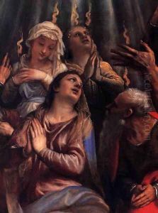 The Descent of the Holy Ghost (detail) 2 by Tiziano Vecellio (Titian)