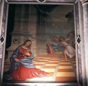 The Annunciation by Tiziano Vecellio (Titian)
