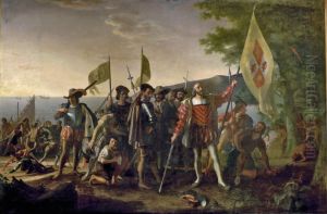 Columbus Landing at Guanahani 1492, 1837-47