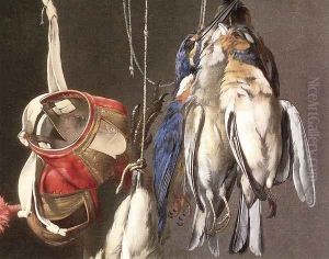 Hunting Still Life (detail) by Willem Van Aelst
