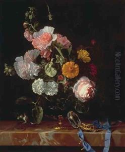 Vanitas Flower Still Life by Willem Van Aelst