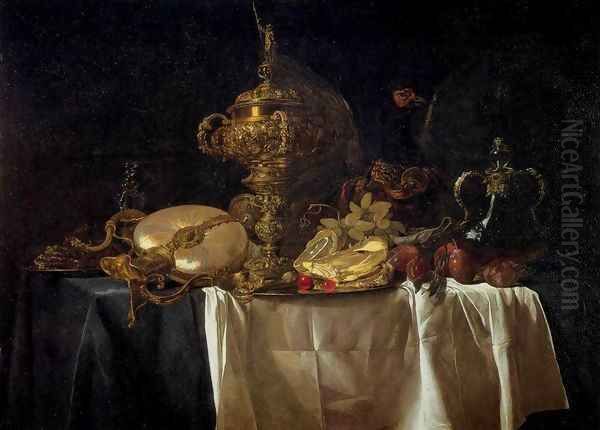 Still-Life with Fruit, Parrot, and Nautilus Pitcher - view 1