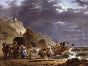 Arrival of Emigres with the Duchess of Berry on the French Coast by Carle Vernet