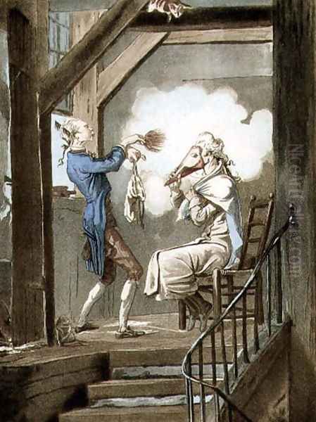 The Toilet of an Attorneys Clerk, engraved by Philibert Louis Debucourt 1755-1832 - view 1