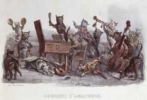 An Amateur Concert, engraved by Francois Seraphin Delpech 1778-1825 c.1820 by Carle Vernet