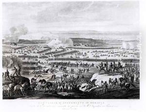 The Battle of Austerlitz in Moravia, 2 December 1805, engraved by Antonio Verico b. c.1775