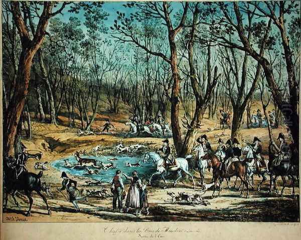 Hunting in the Woods at Meudon, 29th March 1819 - view 1