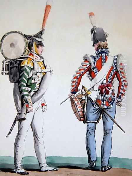 English and Russian drummers - view 1