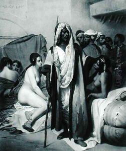 Marchand dEsclaves, engraved by Eugene Jazet, 1830s