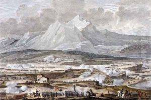 The Battle of Rivoli, 25 and 26 Nivose, Year 5 January 1797 engraved by Jean Duplessi-Bertaux 1747-1819