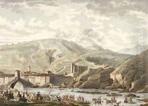 The Battle of Millesimo, 25 Germinal, Year 4 April 1796 engraved by Jean Duplessi-Bertaux 1747-1819