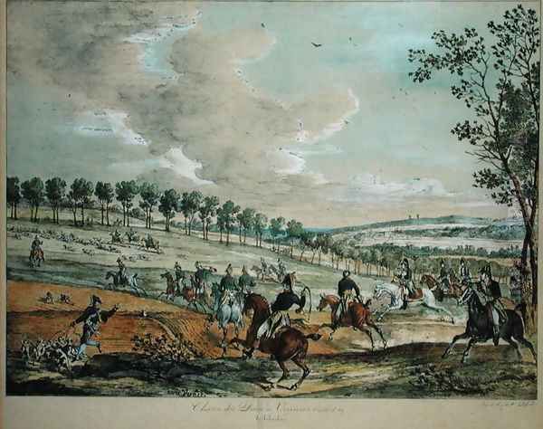Hunting Deer at Verrieres, 29th April 1819 - view 1