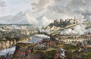 The Battle of Roveredo, 18 Fructidor, Year 4 September 1796 engraved by Jean Duplessi-Bertaux 1747-1819