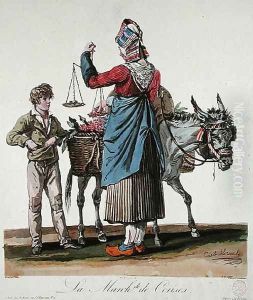 The Cherry Seller, engraved by Philibert Louis Debucourt 1755-1832 by Carle Vernet
