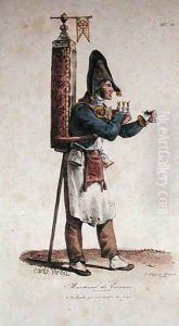 The Tisane Seller, number 13 from The Cries of Paris series, engraved by Francois Seraphin Delpech 1778-1825