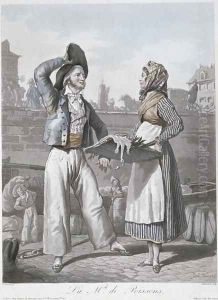 The Fish Seller by Carle Vernet