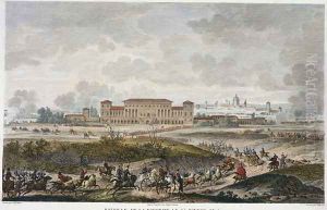 The Battle of La Favorite, 25 Nivose, Year 5 January 1797 engraved by Jean Duplessi-Bertaux 1747-1819 by Carle Vernet