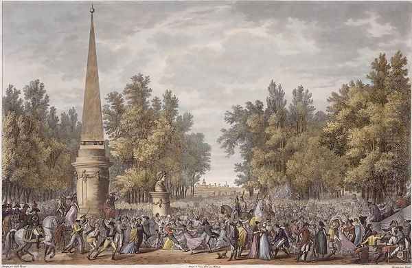 The Feast of Virgil at Mantua, 24 Vendemiaire, Year 6 October 1797 engraved by Georges Malbeste 1754-1843 - view 1