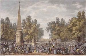 The Feast of Virgil at Mantua, 24 Vendemiaire, Year 6 October 1797 engraved by Georges Malbeste 1754-1843