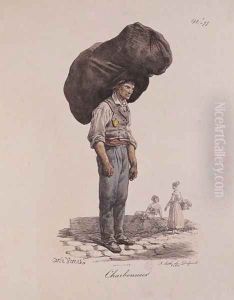 The Collier, number 11 from The Cries of Paris series, engraved by Francois Seraphin Delpech 1778-1825 by Carle Vernet