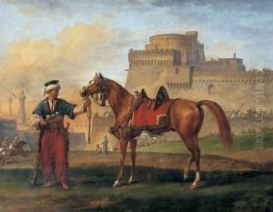 A Mameluk Leading His Horse