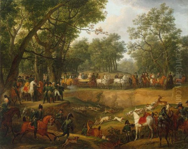 Napoleon on a Hunt in the Forest of Compiegne - view 1