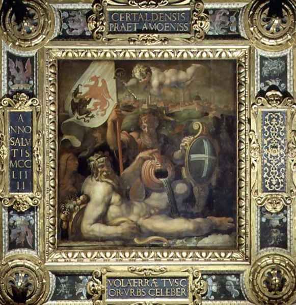 Allegory of the town of Volterra from the ceiling of the Salone dei Cinquecento, 1565 - view 1