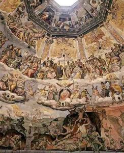 The Last Judgement, detail from the cupola of the Duomo, 1572-79 6 by Giorgio Vasari