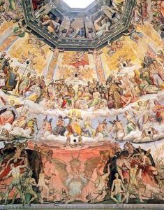 The Last Judgement, detail from the cupola of the Duomo, 1572-79 by Giorgio Vasari