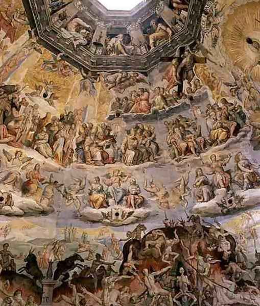 The Last Judgement, detail from the cupola of the Duomo, 1572-79 3 - view 1