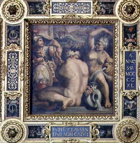 Allegory of the Casentino region from the ceiling of the Salone dei Cinquecento, 1565 - view 1