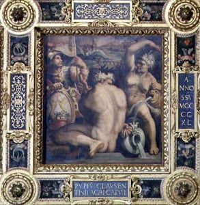 Allegory of the Casentino region from the ceiling of the Salone dei Cinquecento, 1565 by Giorgio Vasari
