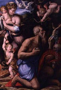 The Temptation of St. Jerome by Giorgio Vasari