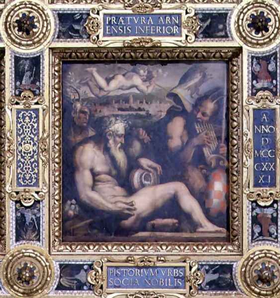 Allegory of the town of Pistoia from the ceiling of the Salone dei Cinquecento, 1565 - view 1