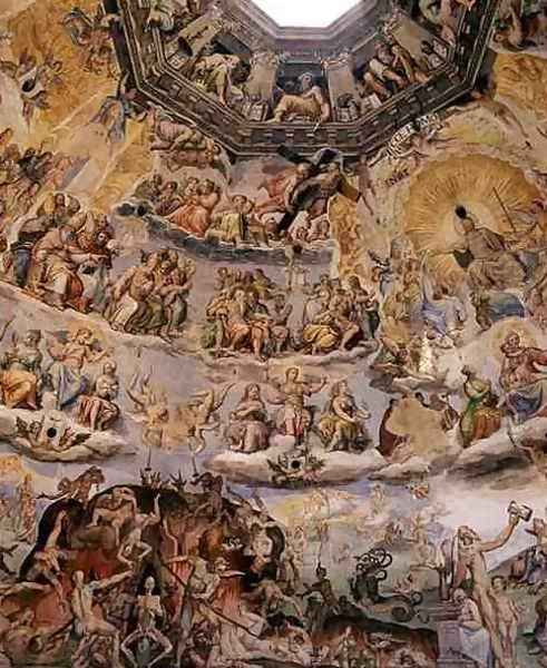 The Last Judgement, detail from the cupola of the Duomo, 1572-79 4 - view 1