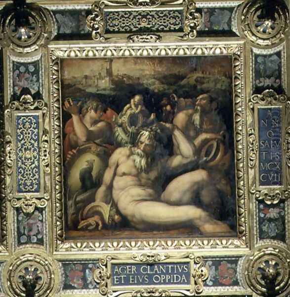Allegory of the Chianti region from the ceiling of the Salone dei Cinquecento, 1565 - view 1