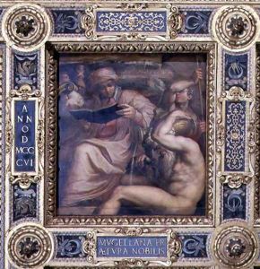 Allegory of the Mugello region from the ceiling of the Salone dei Cinquecento, 1565 by Giorgio Vasari