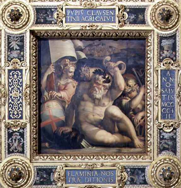 Allegory of the Romagna region from the ceiling of the Salone dei Cinquecento, 1565 - view 1