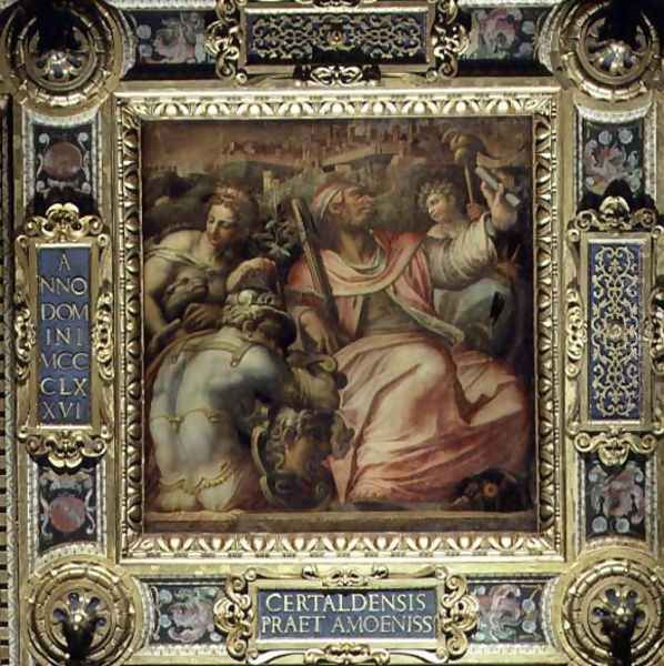 Allegory of the town of Certaldo from the ceiling of the Salone dei Cinquecento, 1565 - view 1