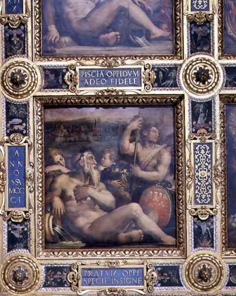 Allegory of the town of Prato from the ceiling of the Salone dei Cinquecento, 1565 - view 1