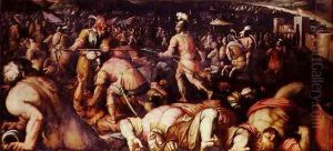 The Defeat of Radagasio from the ceiling of the Salone dei Cinquecento, 1565 The Defeat of Radagasio from the ceiling of the Salone dei Cinquecento, 1565