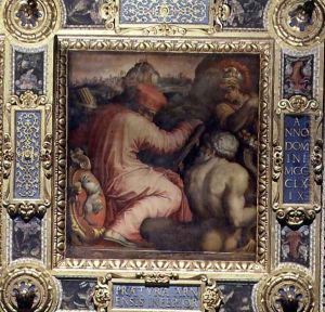 Allegory of the town of San Miniato and the Lower Valdarno from the ceiling of the Salone dei Cinquecento, 1565 by Giorgio Vasari