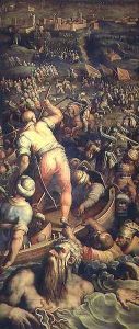 The Defeat of the Turks at Piombino from the ceiling of the Salone dei Cinquecento, 1565 The Defeat of the Turks at Piombino from the ceiling of the Salone dei Cinquecento, 1565