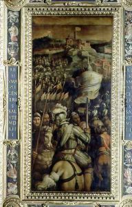 The Capture of the Fortress of Monastero from the ceiling of the Salone dei Cinquecento, 1565
