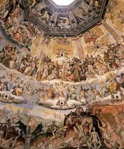 The Last Judgement, detail from the cupola of the Duomo, 1572-79 2 by Giorgio Vasari