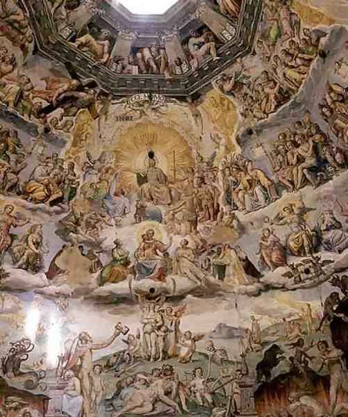The Last Judgement, detail from the cupola of the Duomo, 1572-79 5 - view 1