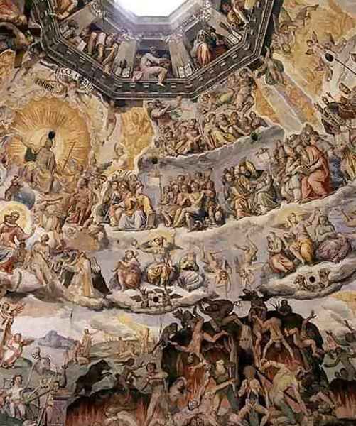 The Last Judgement, detail from the cupola of the Duomo, 1572-79 8 - view 1