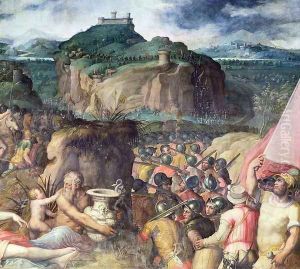 The Siege of San Leo 2 by Giorgio Vasari