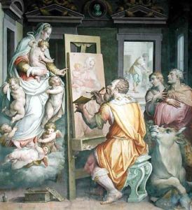 St. Luke Painting the Virgin by Giorgio Vasari